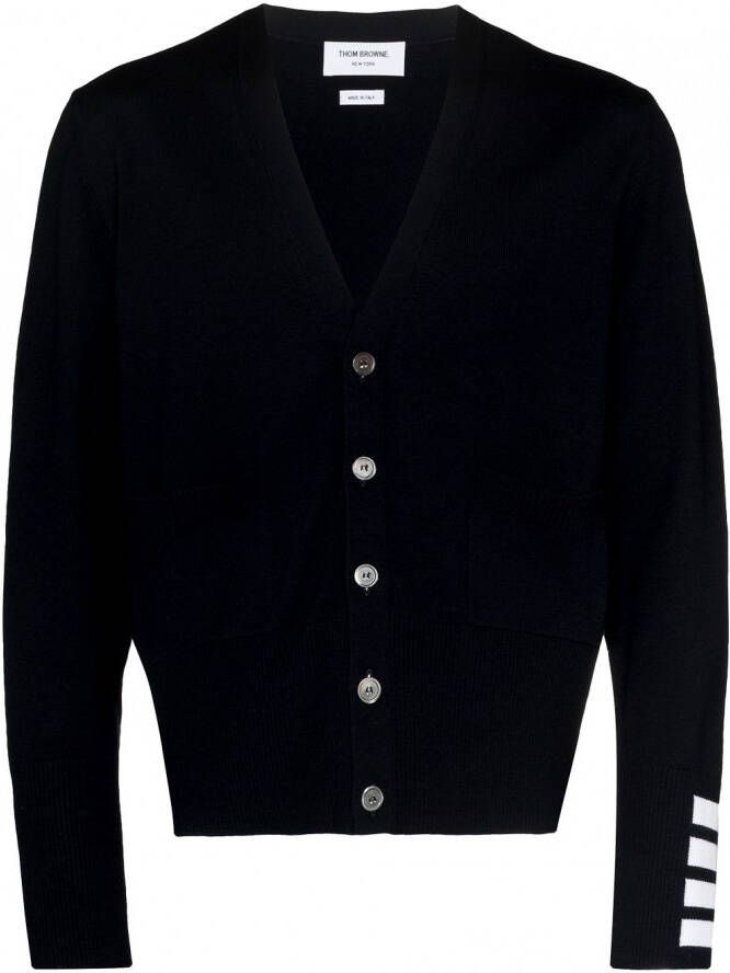 Thom Browne Vest met streepdetail Blauw