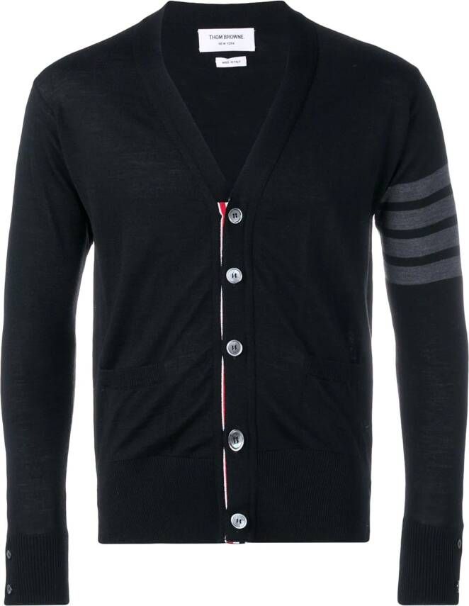 Thom Browne Vest met V-hals Zwart