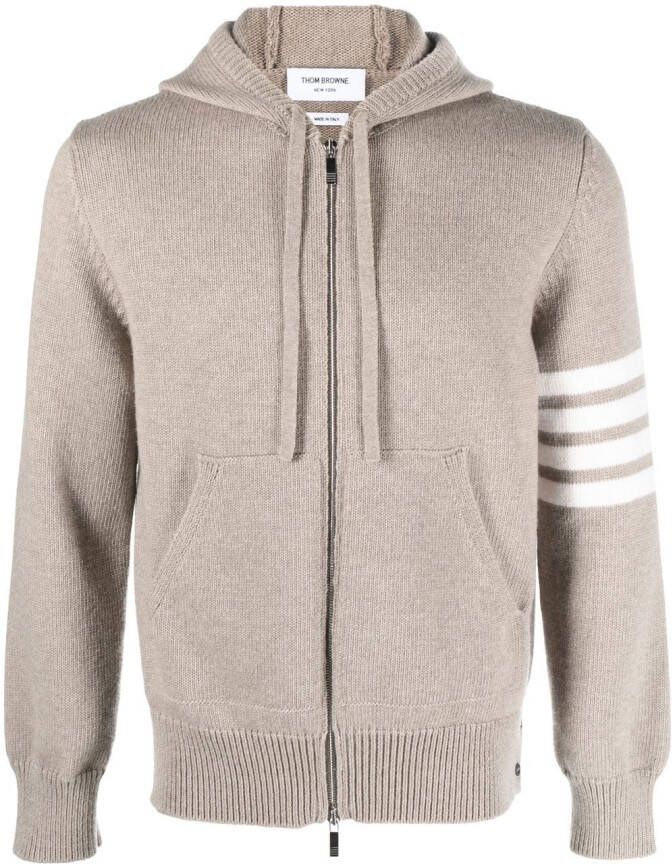 Thom Browne Vest van merinowol Bruin