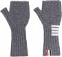 Thom Browne Vingerloze handschoenen Grijs - Thumbnail 1