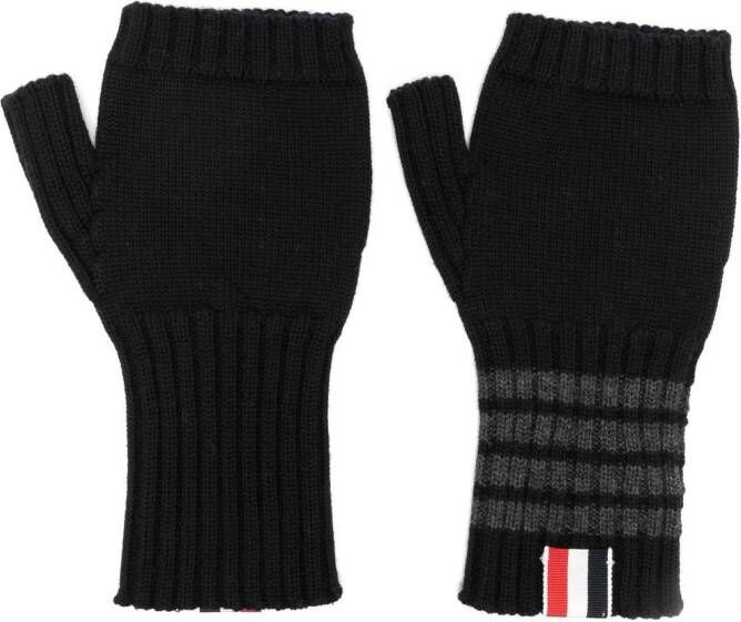 Thom Browne Vingerloze handschoenen Zwart