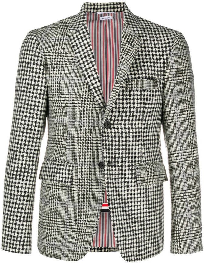 Thom Browne Wollen blazer Zwart