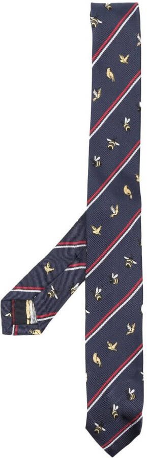 Thom Browne Zijden stropdas Blauw