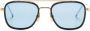 Thom Browne Eyewear Zonnebril met vierkant montuur Blauw - Thumbnail 1