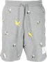 Thom Browne Zwembroek met print Grijs - Thumbnail 1