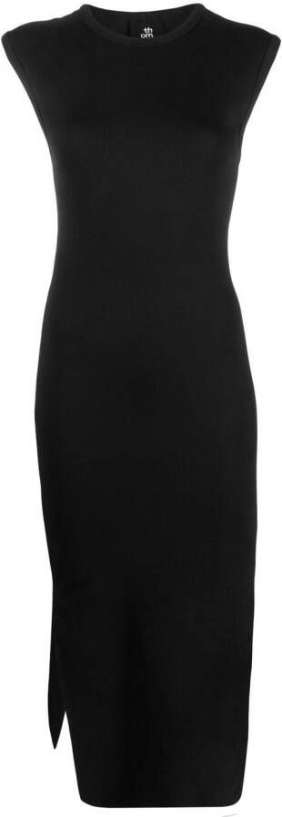 Thom Krom Midi-jurk met split Zwart