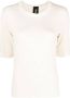 Thom Krom T-shirt met decoratief stiksel Beige - Thumbnail 1