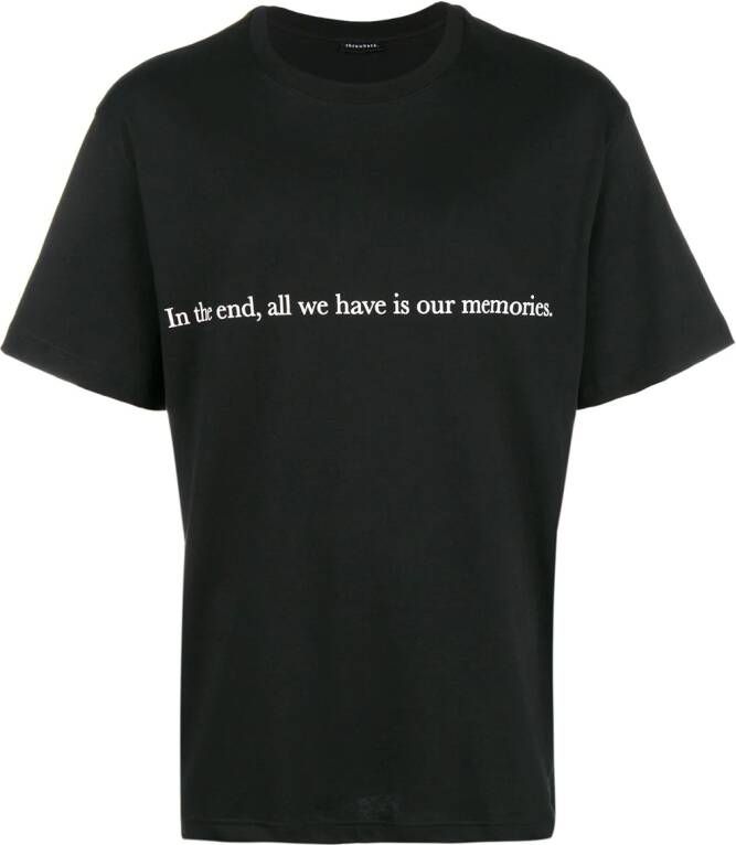 Throwback. Memories T-shirt Zwart