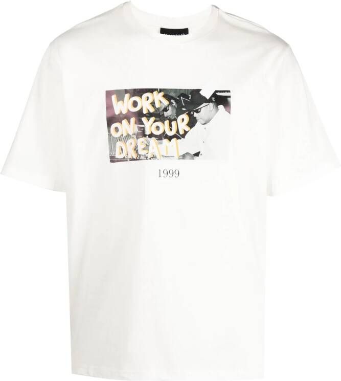 Throwback. T-shirt Wit