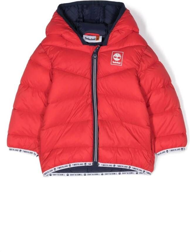Timberland Kids Donsjack met capuchon Rood