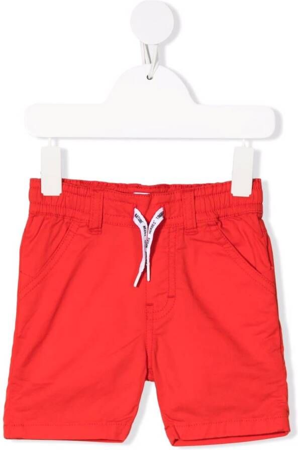 Timberland Kids Shorts met trekkoordtaille Rood