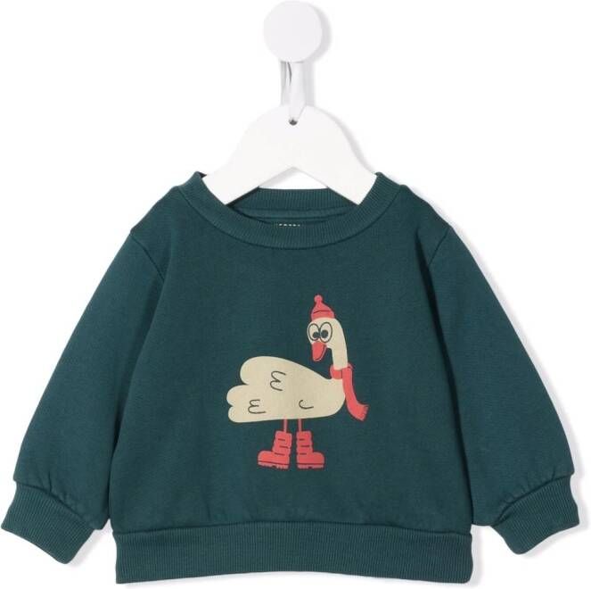 Tiny Cottons Sweater met print Groen
