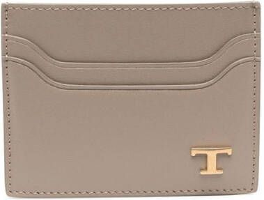 Tod's Pasjeshouder met logoplakkaat Grijs