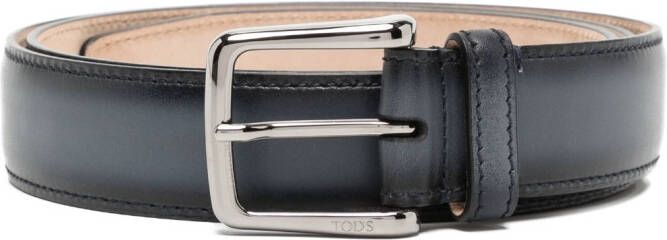 Tod's Riem met logogesp Zwart