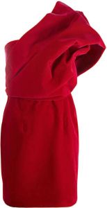 TOM FORD Asymmetrische mini-jurk Rood