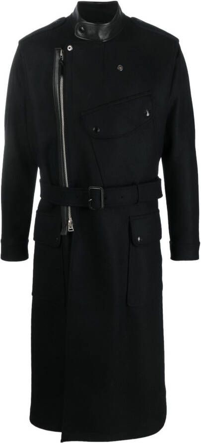 TOM FORD Jas met ceintuur Zwart