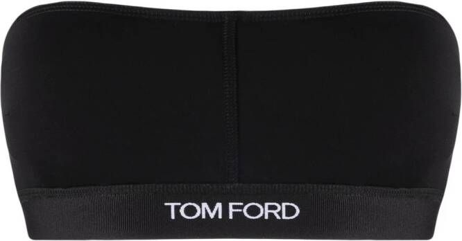TOM FORD Bh met geborduurd logo Zwart