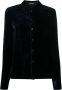 TOM FORD Blouse met fluwelen-effect Blauw - Thumbnail 1