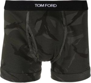 TOM FORD Boxershorts met camouflageprint Groen