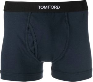 TOM FORD Boxershorts met geborduurd logo Blauw