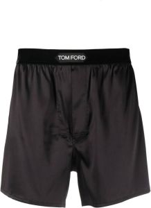 TOM FORD Boxershorts met geborduurd logo Zwart