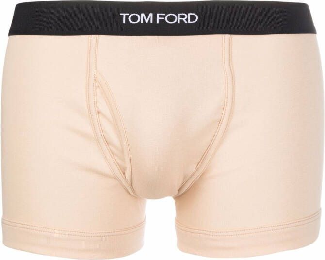 TOM FORD Boxershorts met logo tailleband Beige