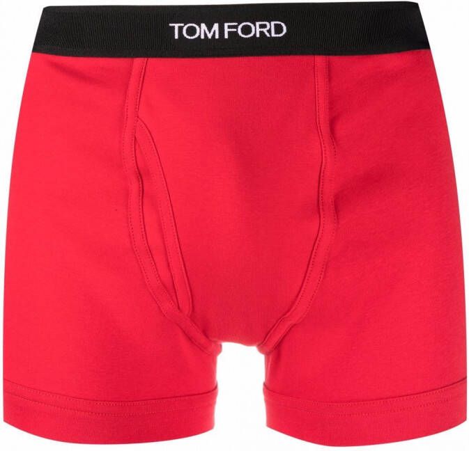 TOM FORD Boxershorts met logo tailleband Rood