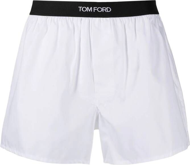 TOM FORD Boxershorts met logo tailleband Wit