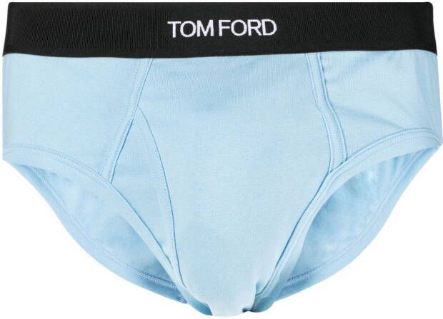 TOM FORD Boxershorts met logoband Blauw