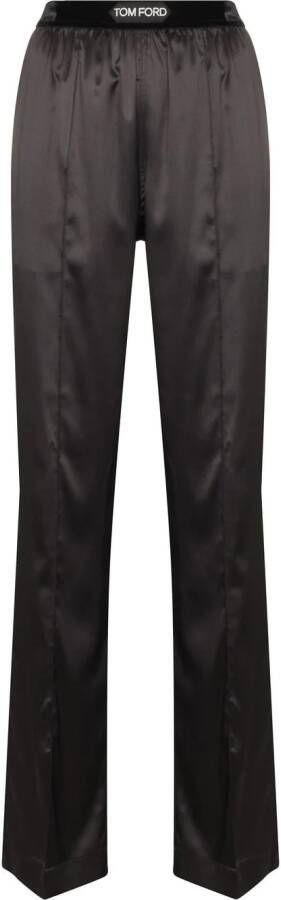 TOM FORD Broek met logoprint Zwart