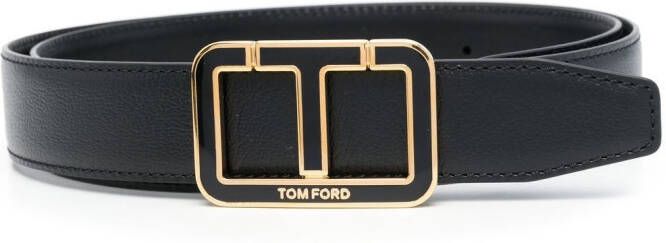 TOM FORD Leren gespriem Zwart