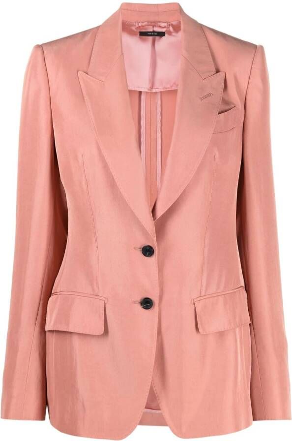 TOM FORD Colbert met enkele rij knopen Roze