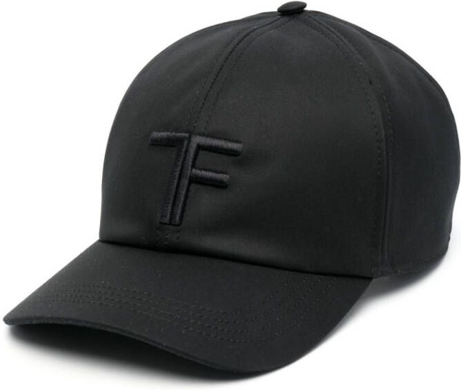 TOM FORD Pet met geborduurd logo Zwart