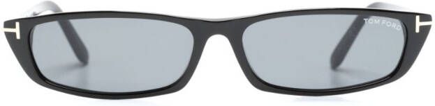 TOM FORD Eyewear Alejandro zonnebril met rechthoekig montuur Zwart