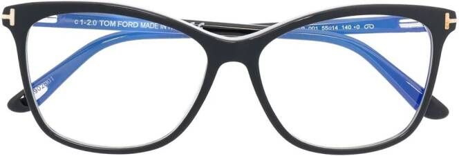 TOM FORD Eyewear Double Clip-on zonnebril Zwart