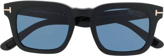 TOM FORD Eyewear FT0751 zonnebril met vierkant montuur Zwart