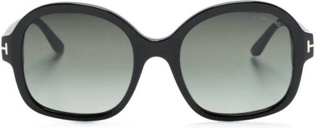 TOM FORD Eyewear Hanley zonnebril met vierkant montuur Zwart