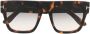TOM FORD Eyewear Renee zonnebril met vierkant montuur Bruin - Thumbnail 1