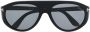 TOM FORD Eyewear Zonnebril met rond montuur Zwart - Thumbnail 1