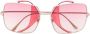 TOM FORD Eyewear TOBY-02 TF901 28T zonnebril met vierkant montuur Goud - Thumbnail 1