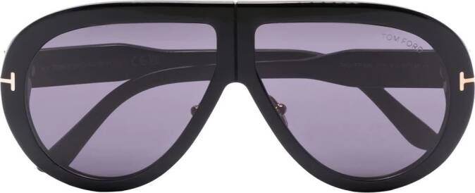 TOM FORD Eyewear Troy zonnebril met piloten montuur Zwart