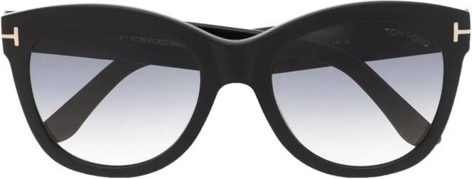 TOM FORD Eyewear Wallace zonnebril met cat-eye montuur Zwart