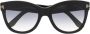 TOM FORD Eyewear Wallace zonnebril met cat-eye montuur Zwart - Thumbnail 1