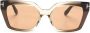 TOM FORD Eyewear Winona zonnebril met cat-eye montuur Bruin - Thumbnail 1