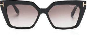 TOM FORD Eyewear Winona zonnebril met cat-eye montuur Zwart