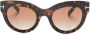 TOM FORD Eyewear Zonnebril met cat-eye montuur Bruin - Thumbnail 1