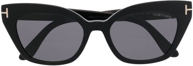TOM FORD Eyewear Zonnebril met cat-eye montuur Zwart