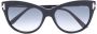 TOM FORD Eyewear Zonnebril met cat-eye montuur Zwart - Thumbnail 1