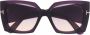 TOM FORD Eyewear Zonnebril met oversized montuur Paars - Thumbnail 1