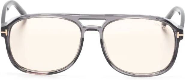 TOM FORD Eyewear Zonnebril met piloten montuur Grijs